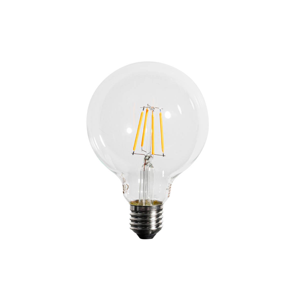 LUEDD E27 dimbare LED lamp G95 5W 450 lm 2200K