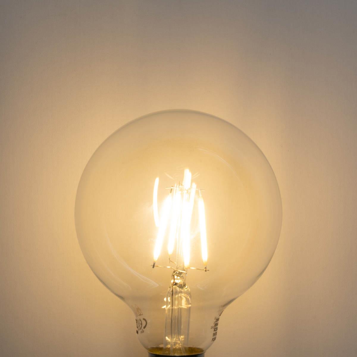 LUEDD E27 3-staps dimbaar LED lamp G95 4W 450 lm 2700K