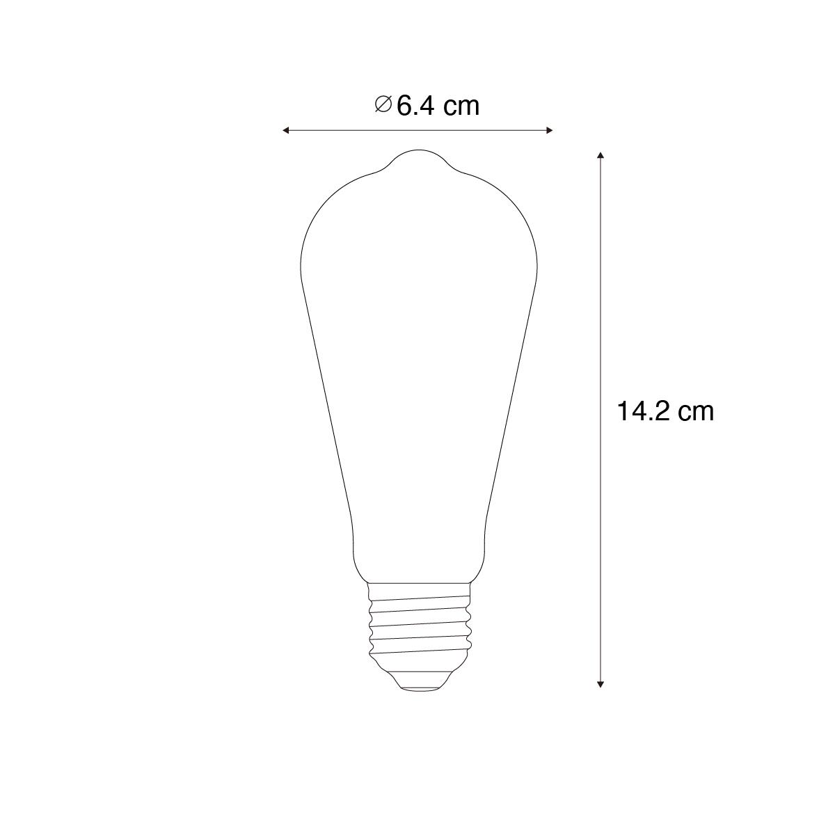 LUEDD E27 LED lamp A60 lux sensor 4W 400 lm 2200K