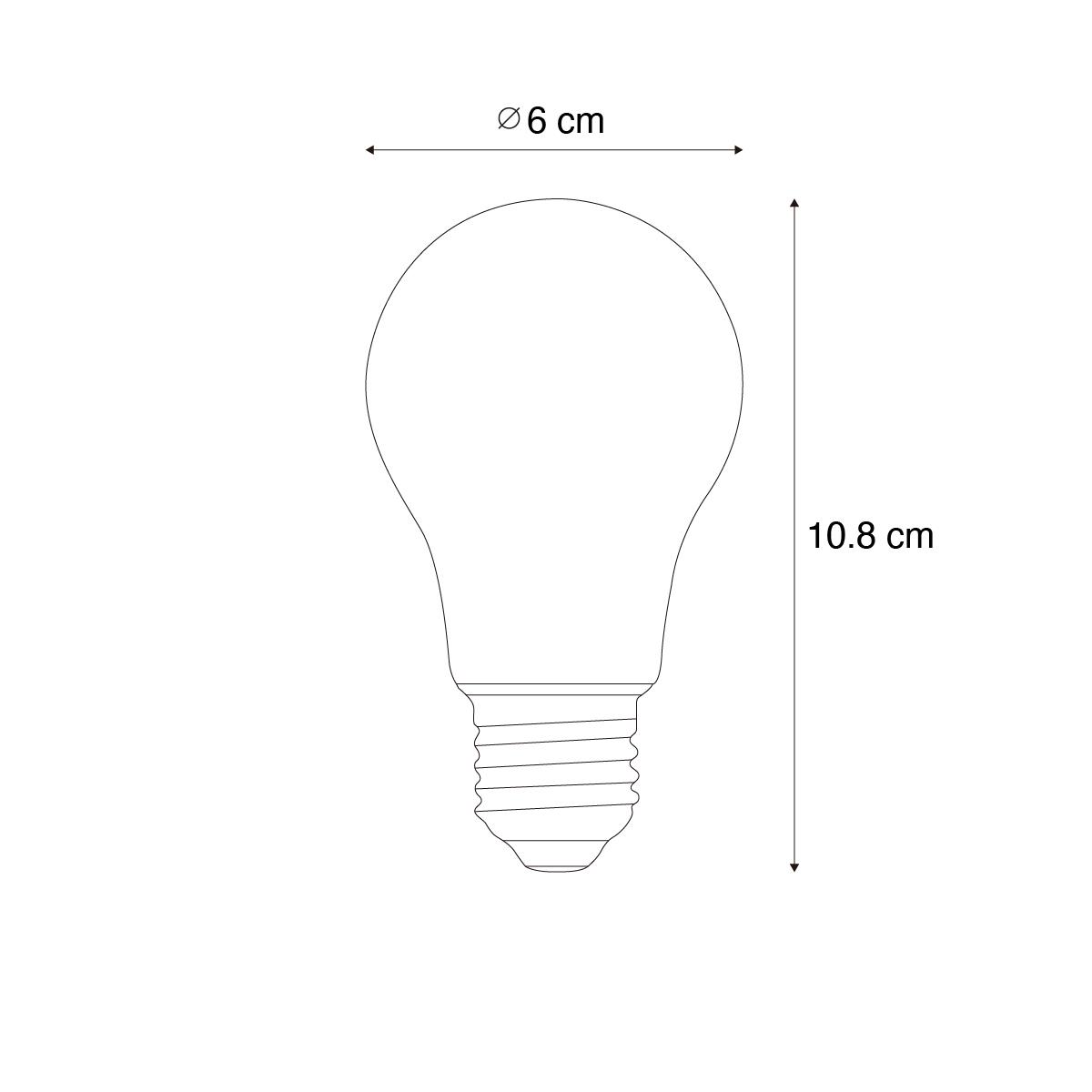 LUEDD E27 LED lamp A60 lux sensor 2,5W 250 lm 3000K