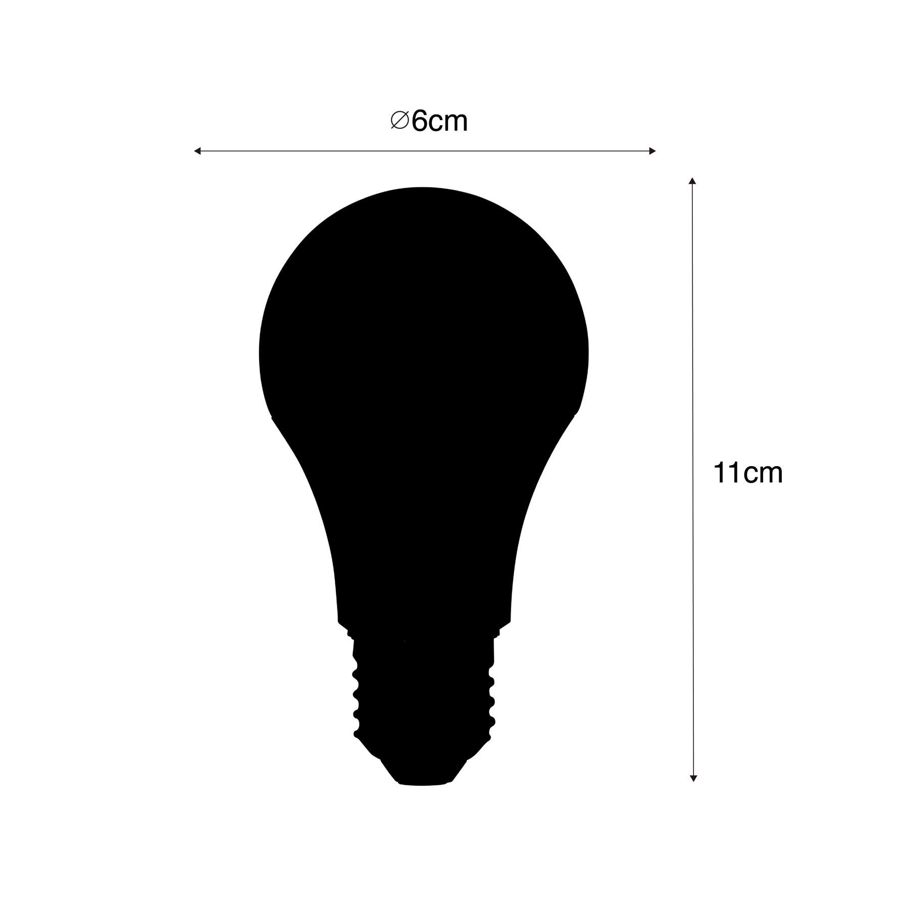 LUEDD Set van 3 smart E27 LED lampen A60 mat RGBW 8,5W 806 lm 2700K