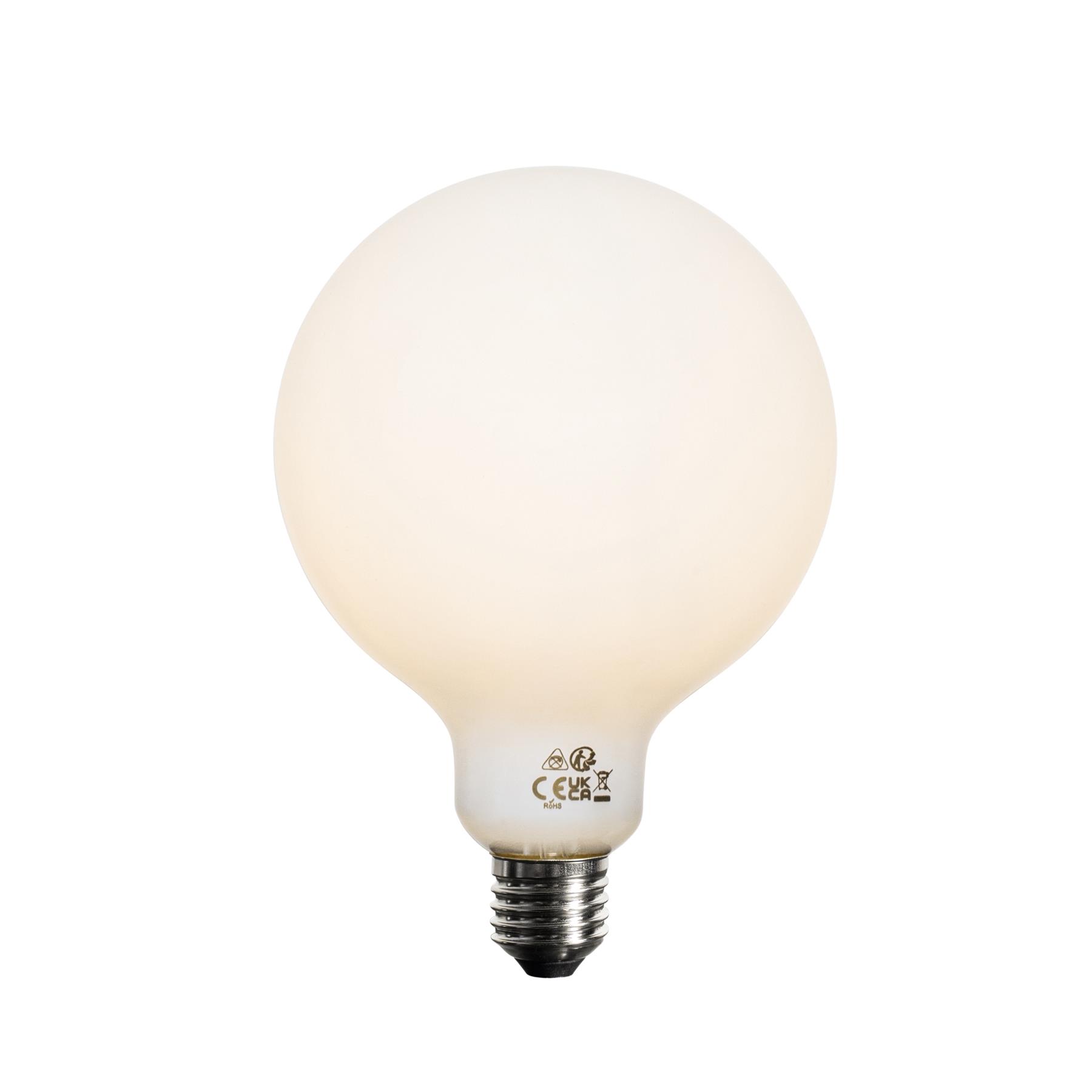 LUEDD E27 dimbare LED lamp opaal G125 5W 450 lm 3000K