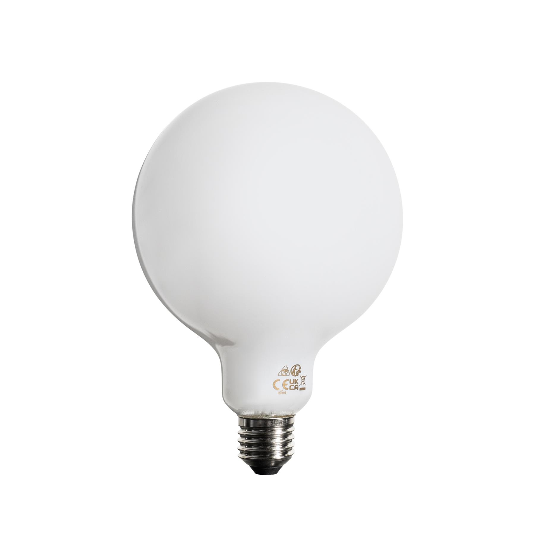 LUEDD E27 dimbare LED lamp opaal G125 5W 450 lm 3000K