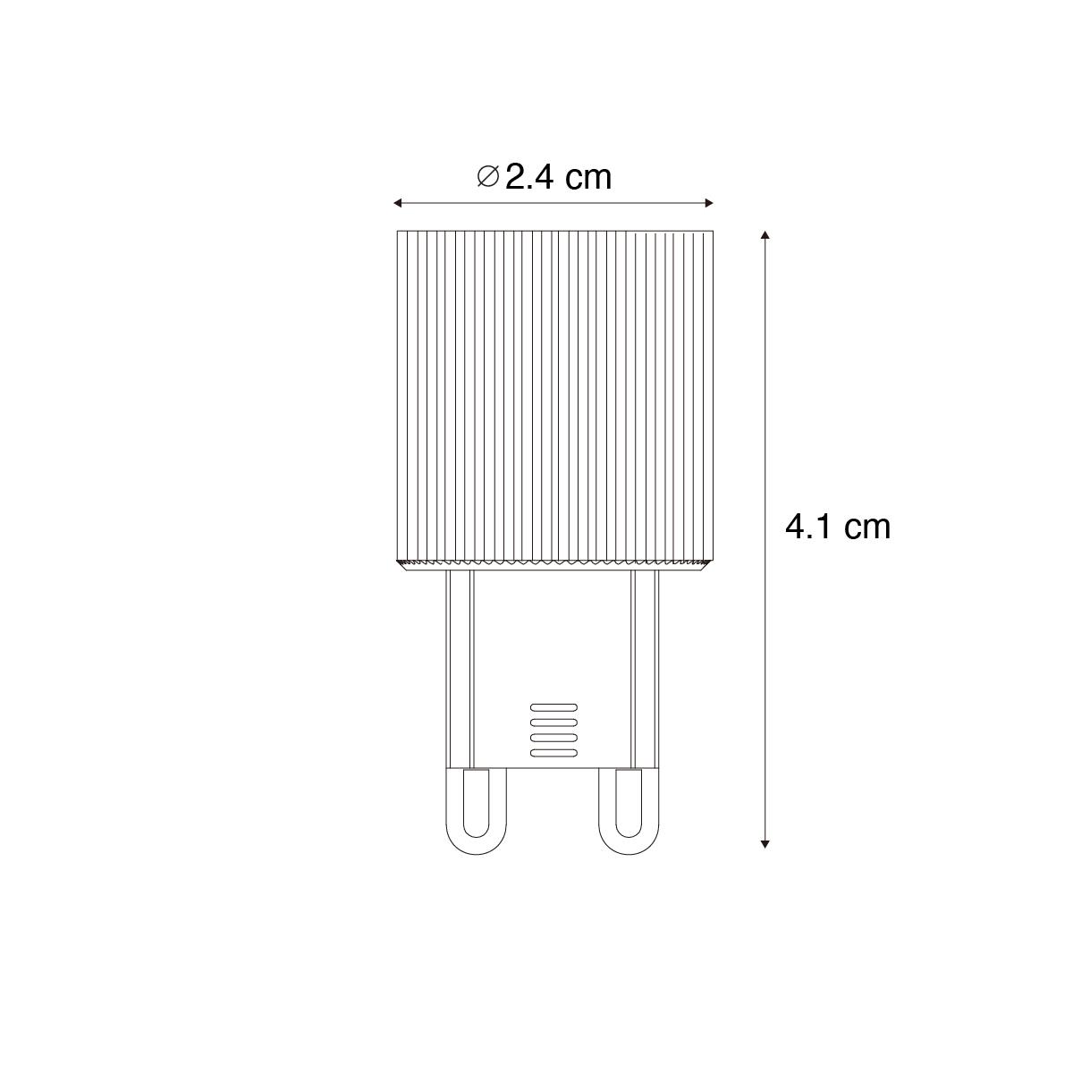 LUEDD G9 24mm LED lamp 3W 300 lm 2700K
