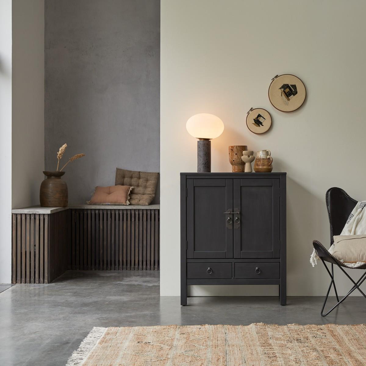 Tikamoon - Thaki Black - Wengé dressoir 80 cm
