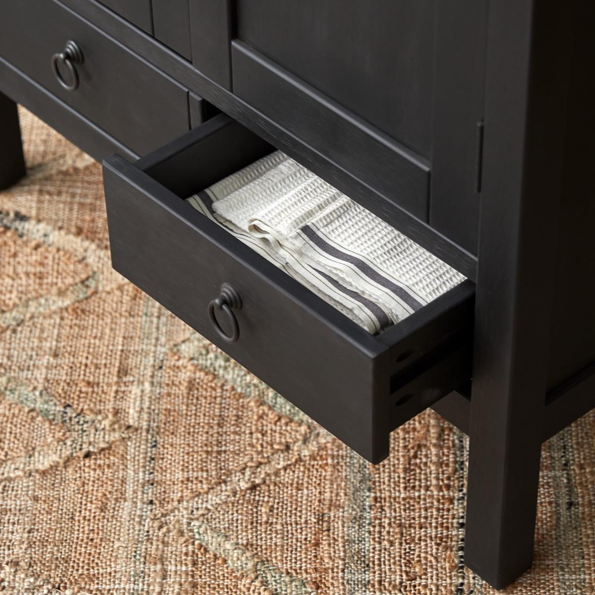 Tikamoon - Thaki Black - Wengé dressoir 80 cm