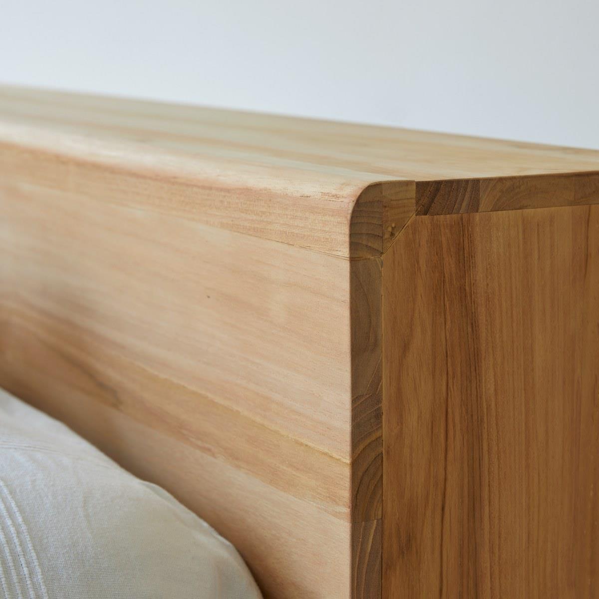 Tikamoon - Flat - Bed in massief teak 160 x 200 cm
