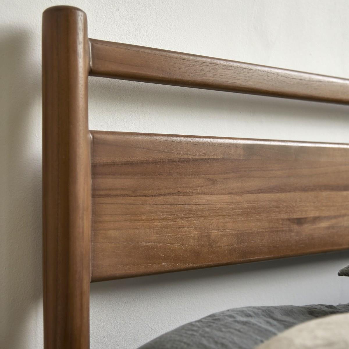 Tikamoon - Teakhouten bed 170 x 214 Taku