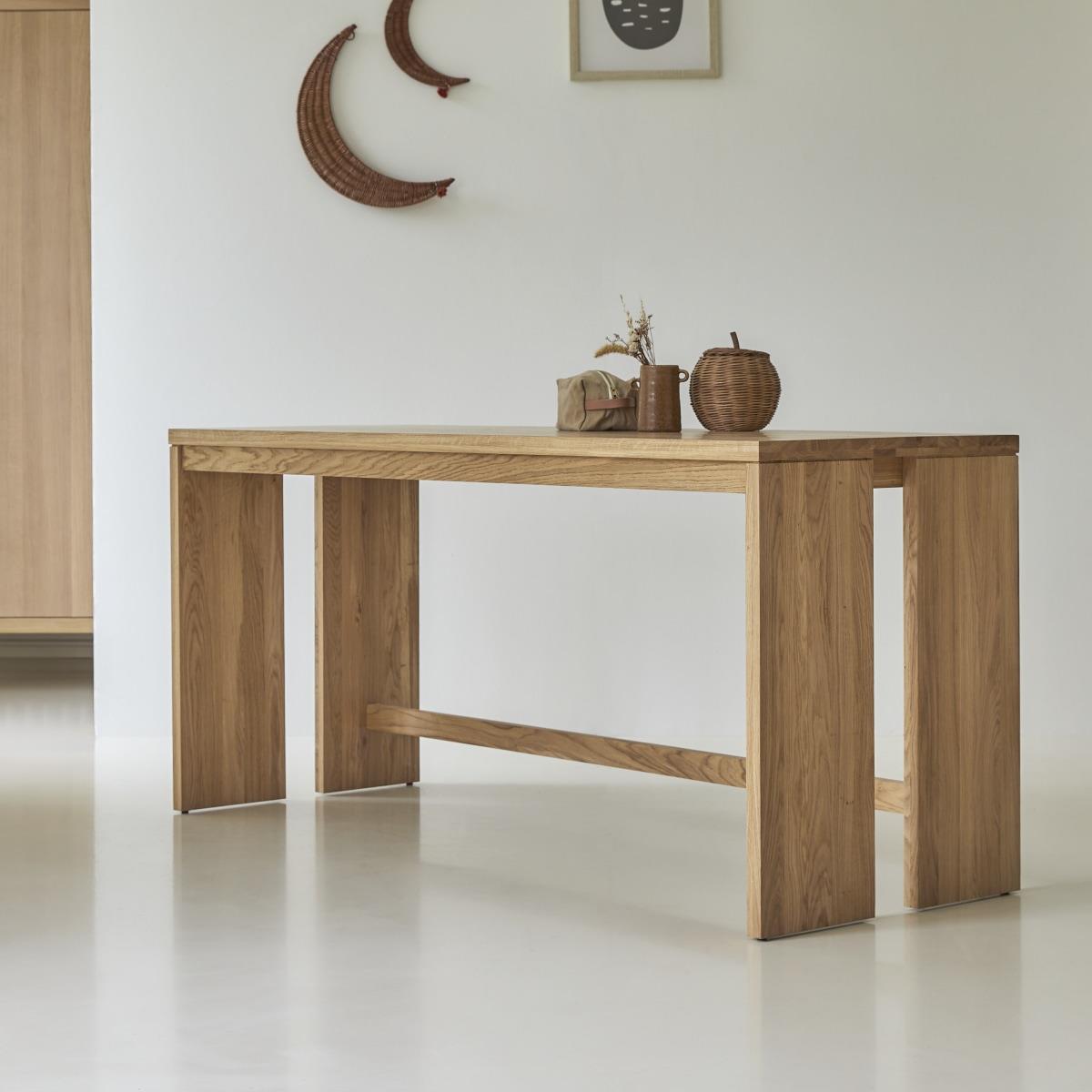 Tikamoon - Kinderbureau van eikenhout 160 cm Eden