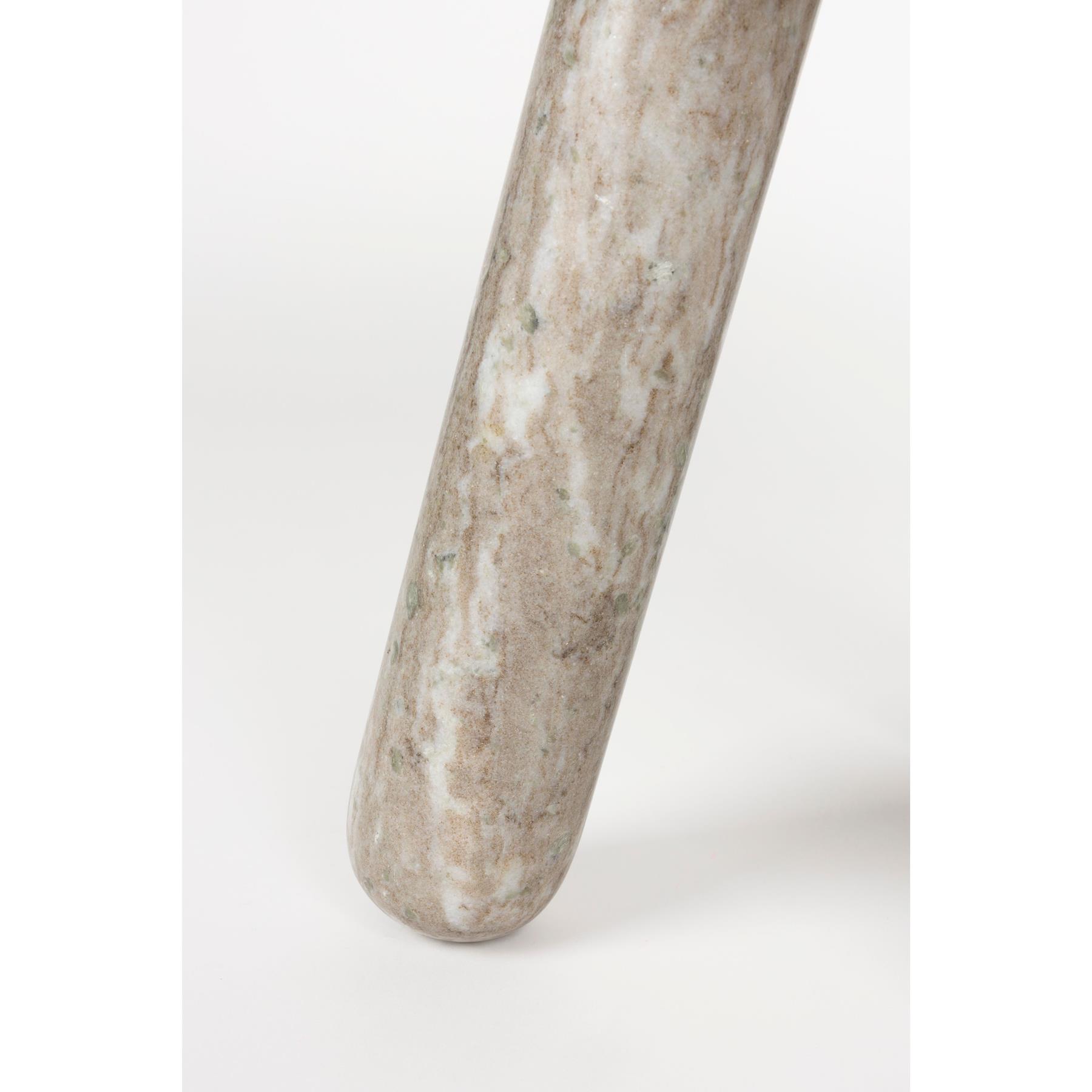 Zuiver Cosmopolitan Bijzettafel Rond 40 cm Marmer - Bruin
