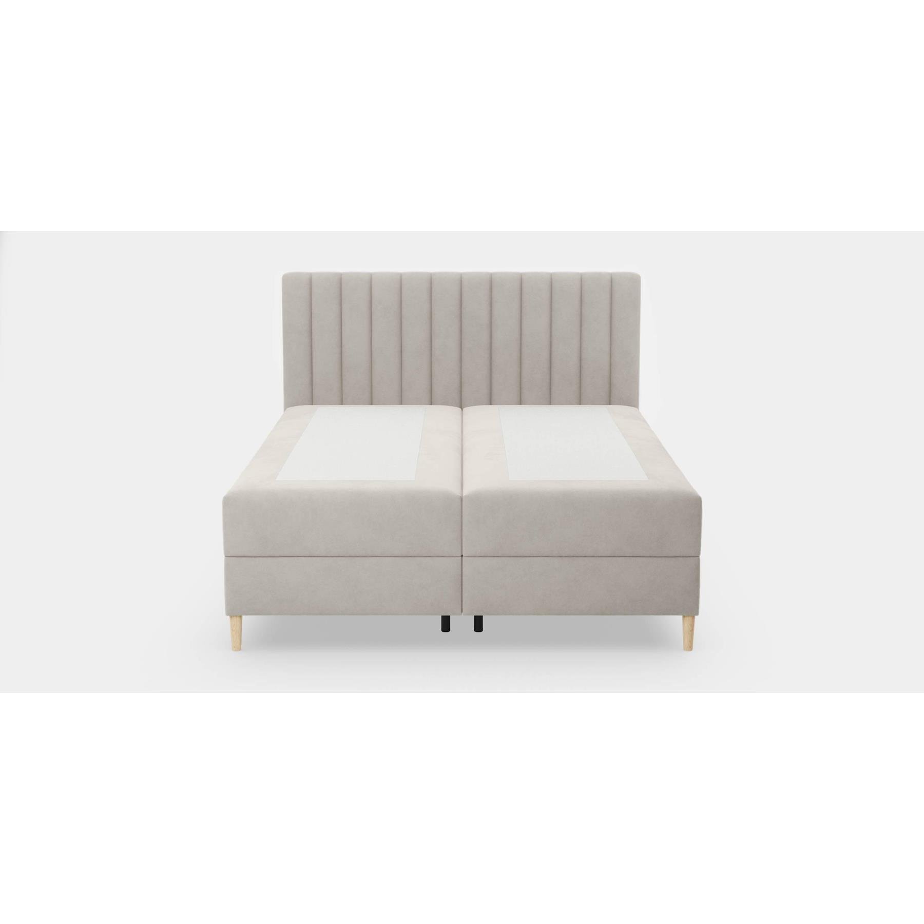 by fonQ Pazara Boxspring met Opbergruimte 160 x 200 cm - Beige / Naturel