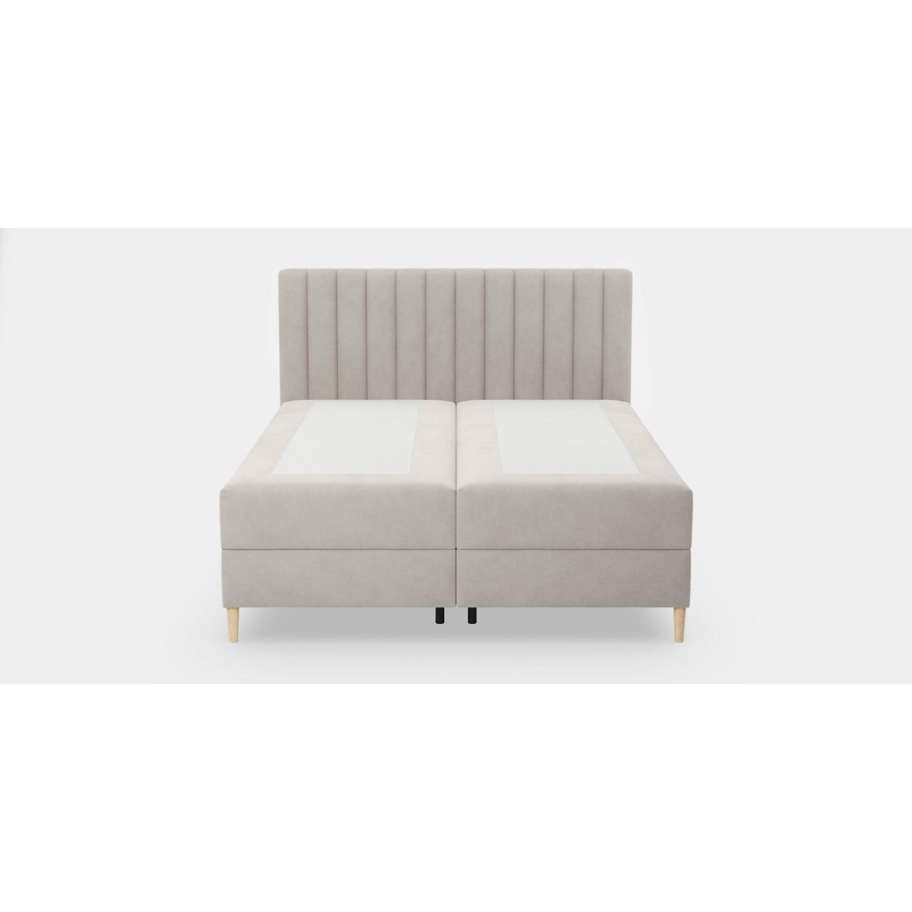 by fonQ Pazara Boxspring met Opbergruimte 180 x 200 cm - Beige / Zwart