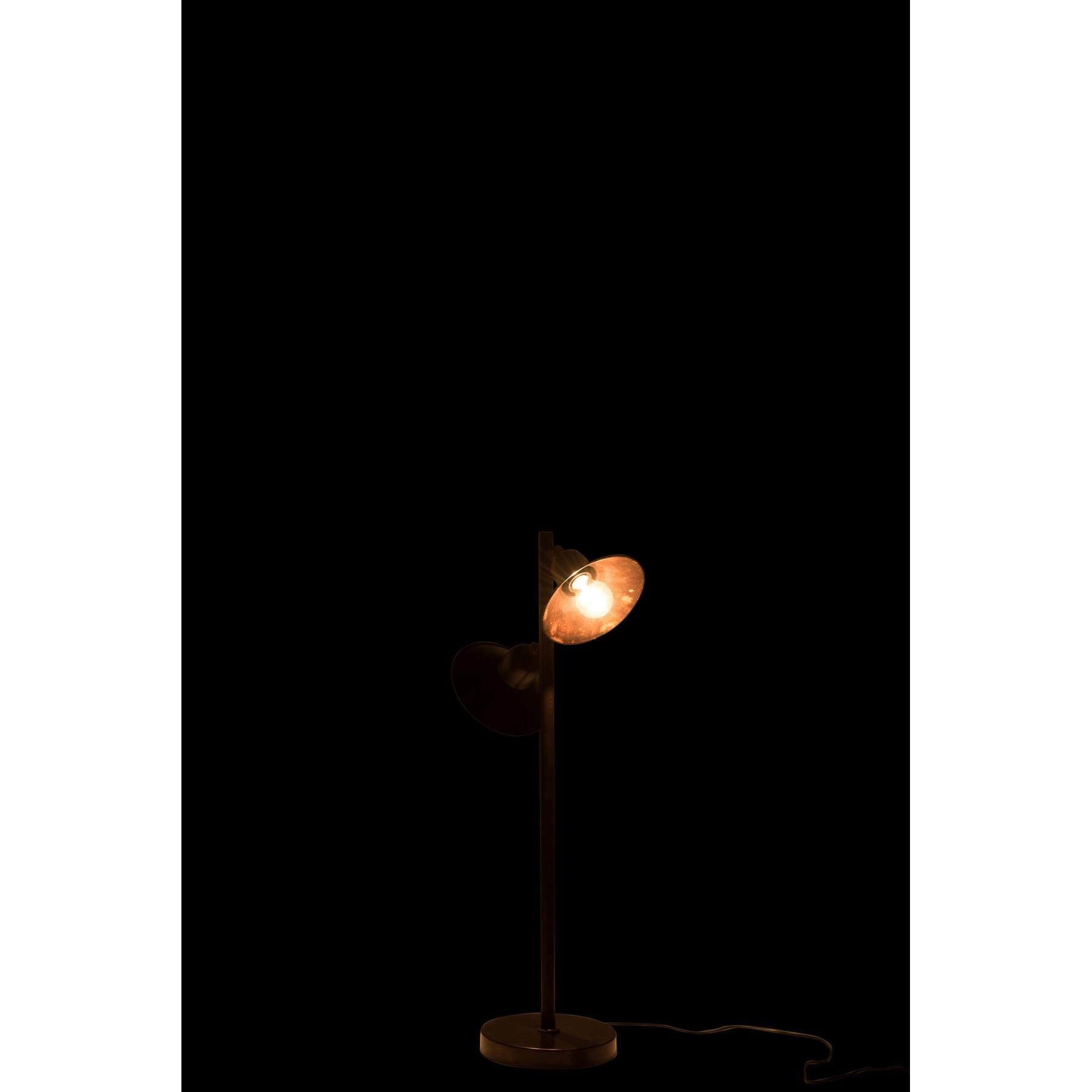 Lamp | Metaal | Bruin | 34x21x (h)80 Cm
