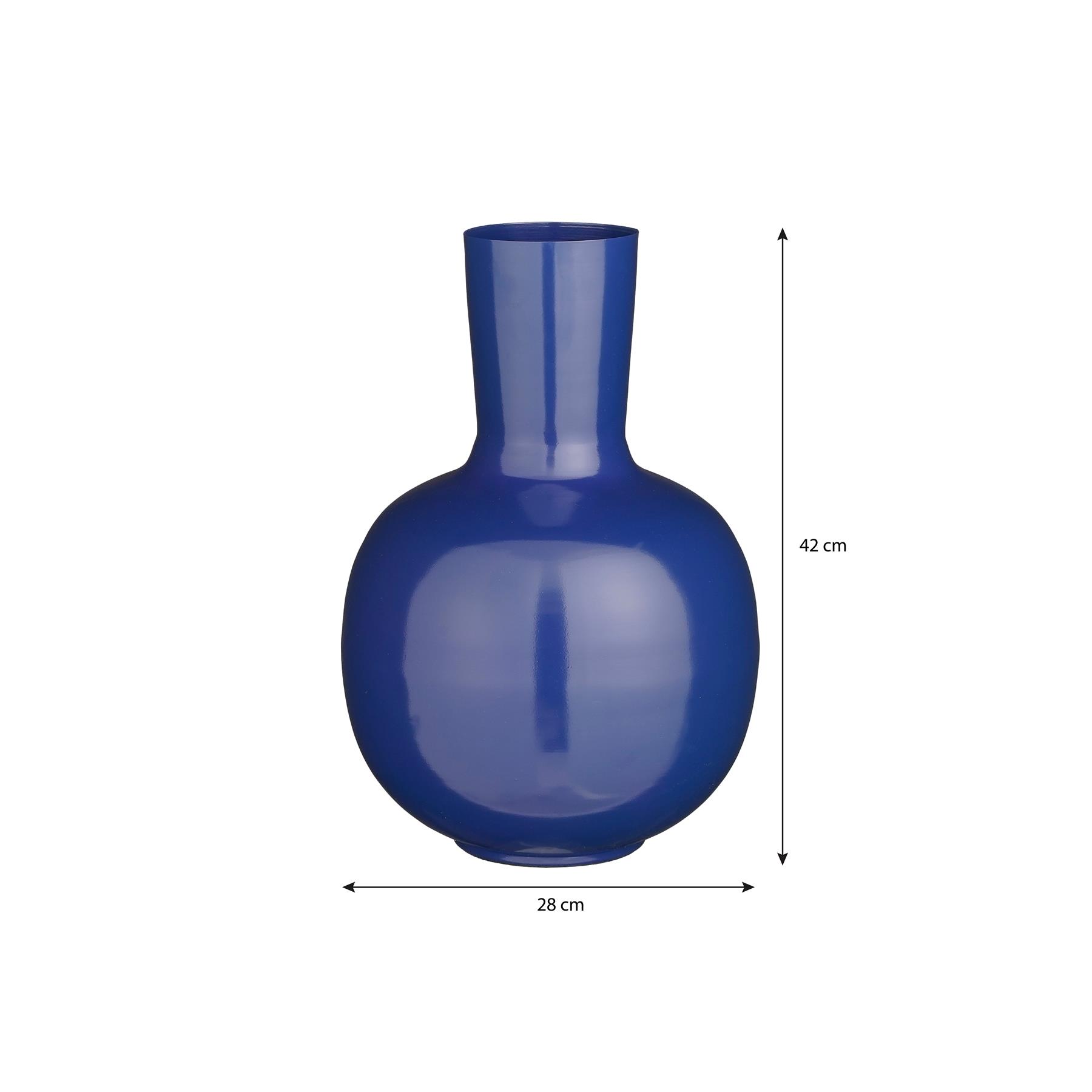 Mica Decorations Dara Vaas - H42 x Ø28 cm - Blauw