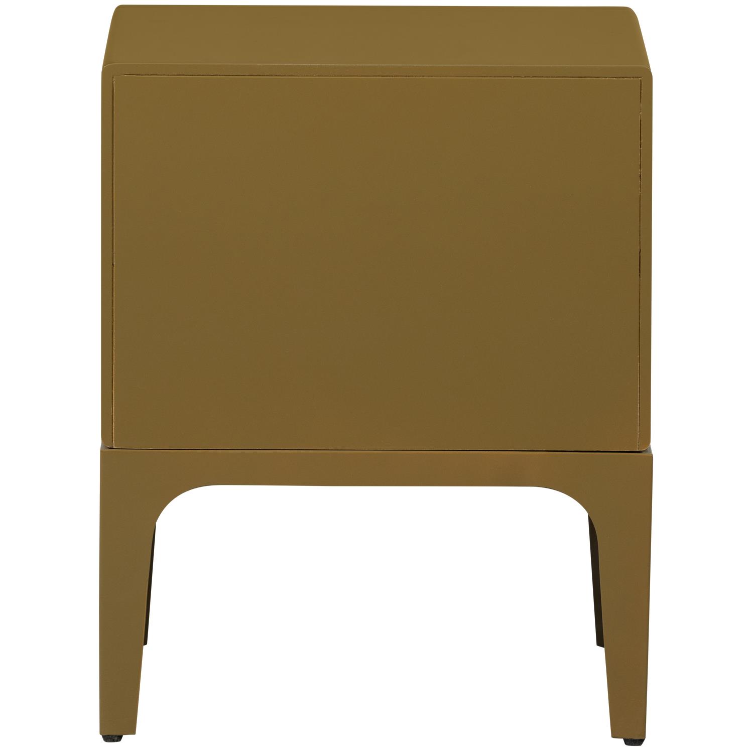 WOOOD nachtkastje 2 lades Merge - Hout - Honing Geel - 57x44x45 cm