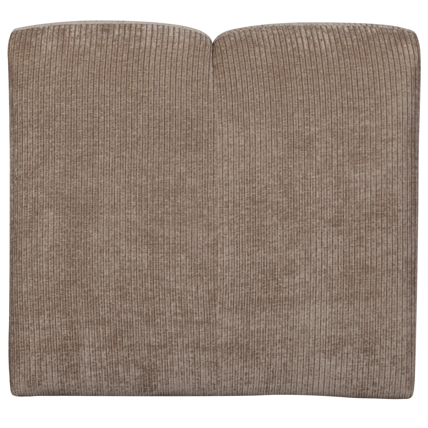 WOOOD Mojo 1-Zits Bank - Ribstof - Donker Zand - 74x80x97