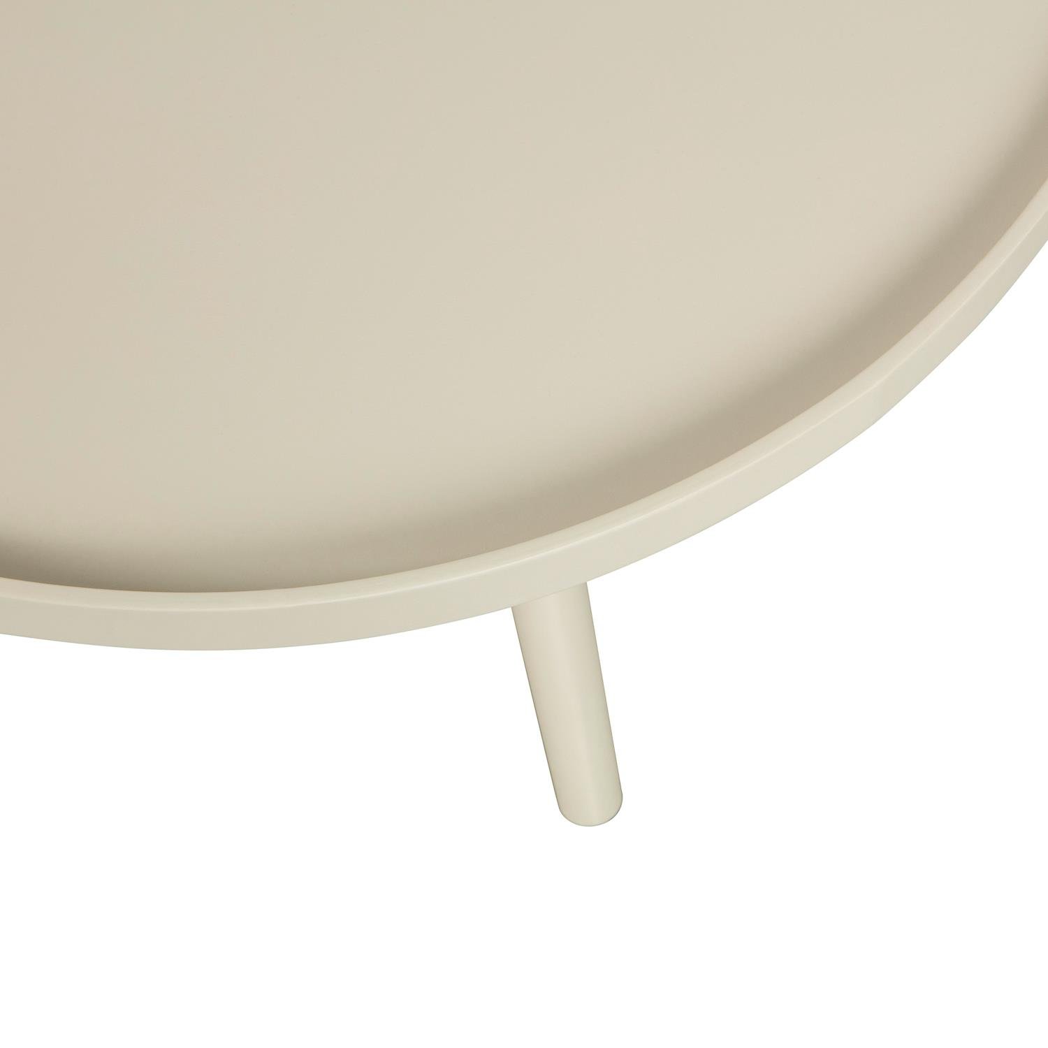 WOOOD Mesa Bijzettafel H 34 x Ø 60 cm - Antique Beige