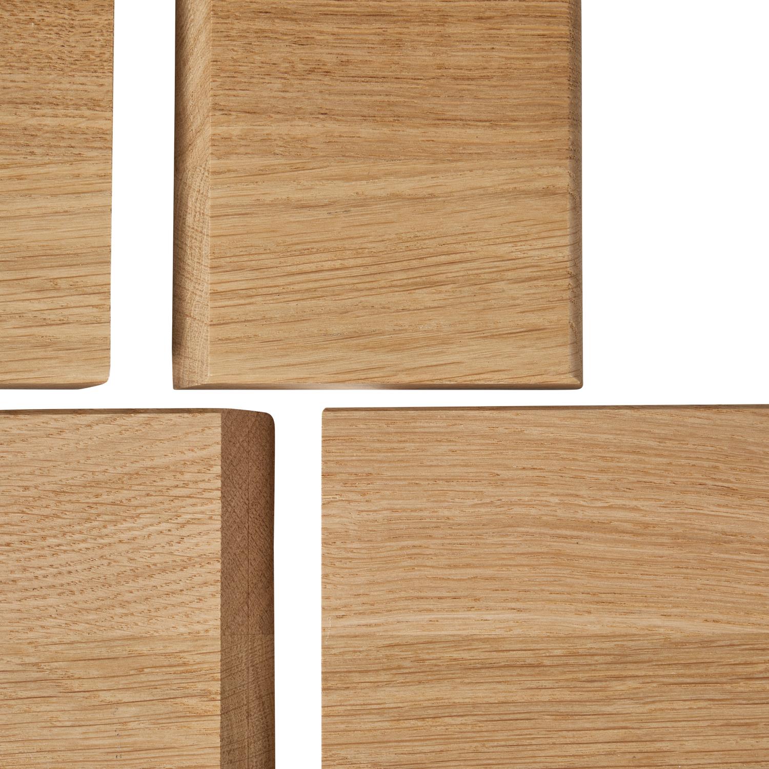 WOOOD Jet Boekenstandaard - Eiken - Naturel - 19x40x26