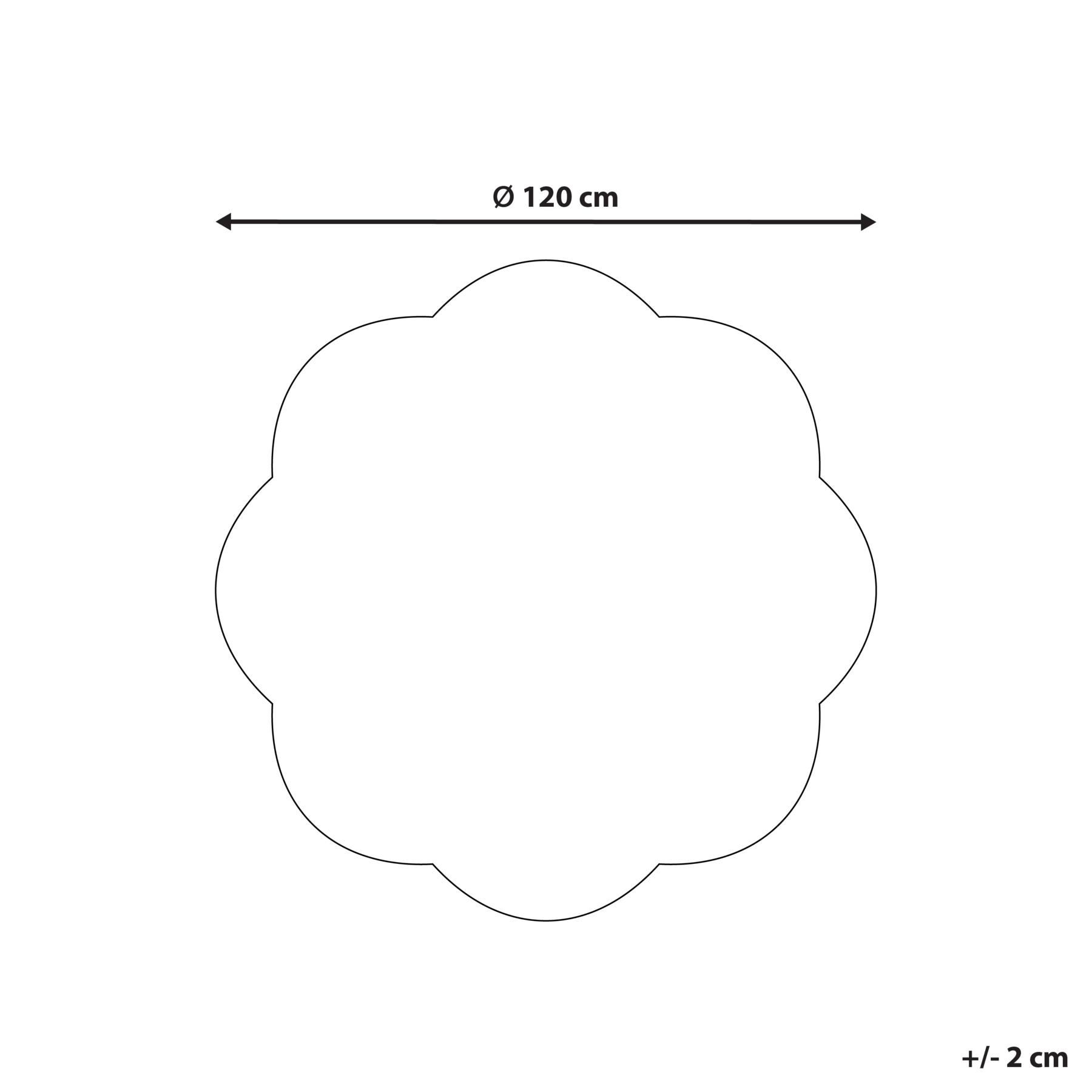 Beliani - DUREVI - Vloerkleed - Beige - ø 120 cm - Katoen