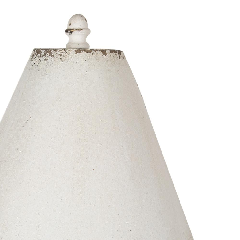 Clayre & Eef Tafellamp  Ø 26x55 cm Wit Ijzer Bureaulamp