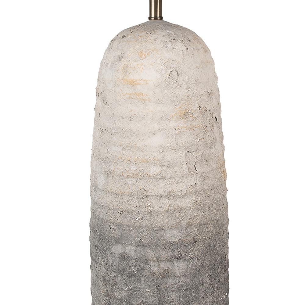 Clayre & Eef Tafellamp Ø 35x70 cm Grijs Terracotta Bureaulamp