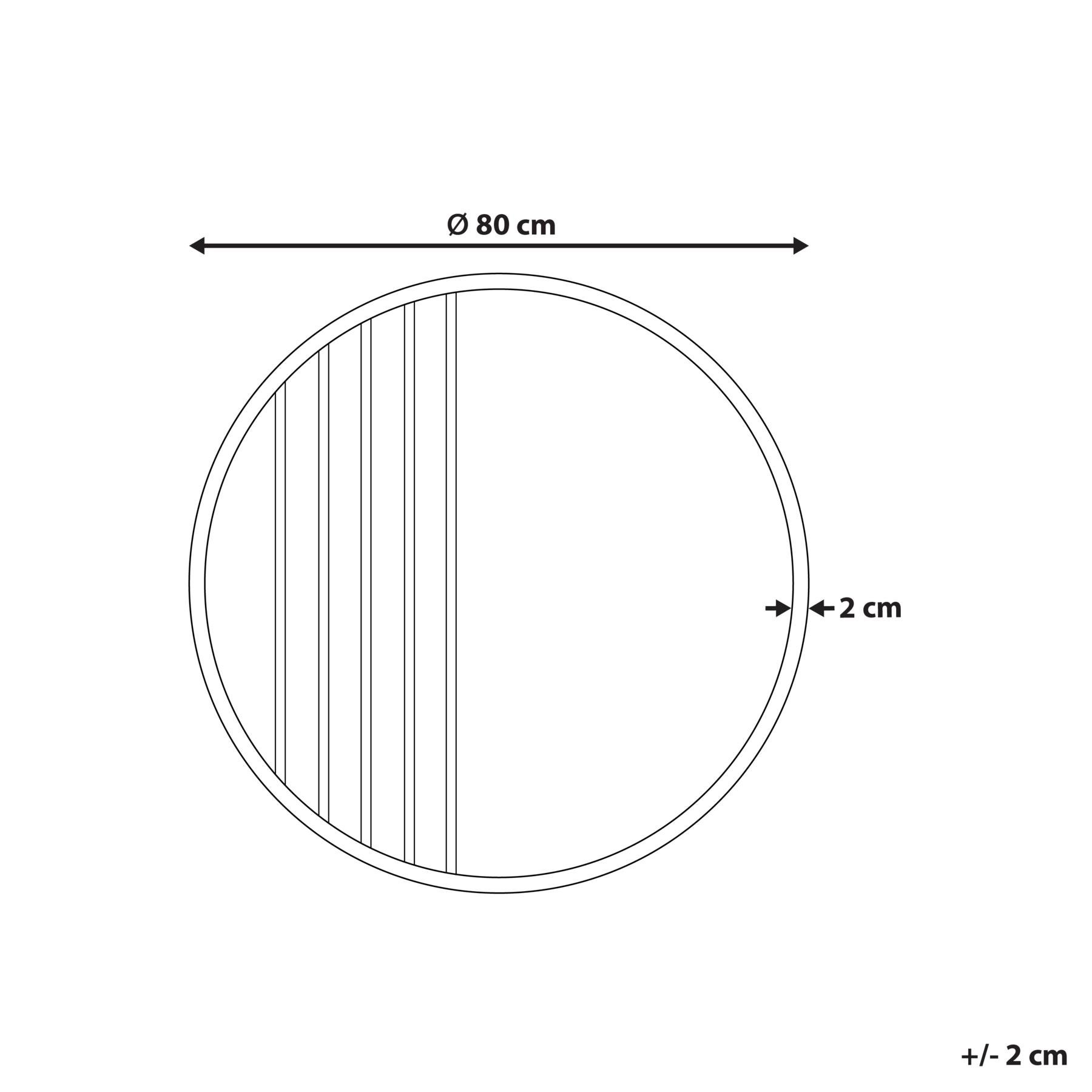 Beliani - COUST - Wandspiegel - Goud - 80 x 80 cm - MDF