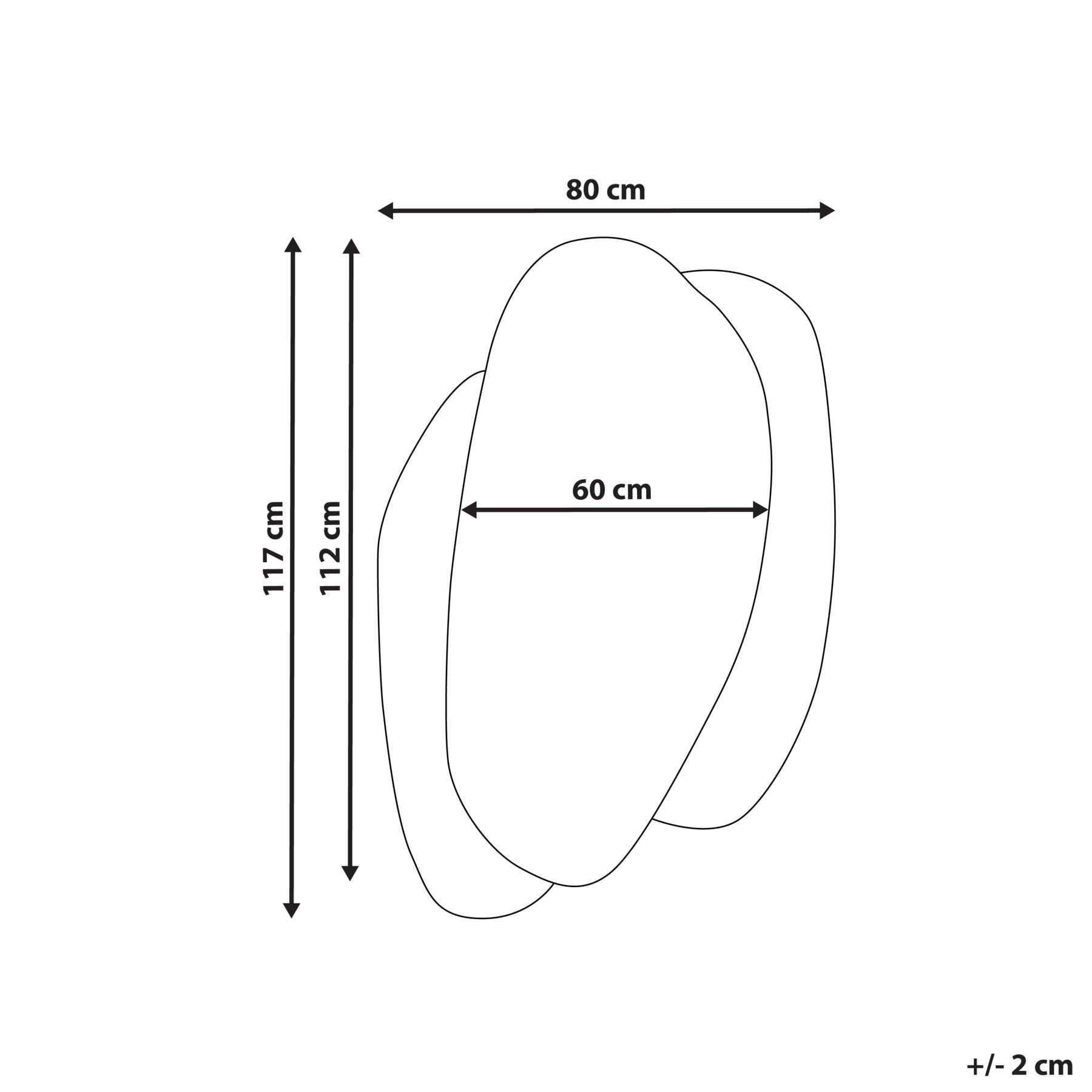 Beliani - PANNES - Wandspiegel - Wit - 80 x 117 cm - Glas