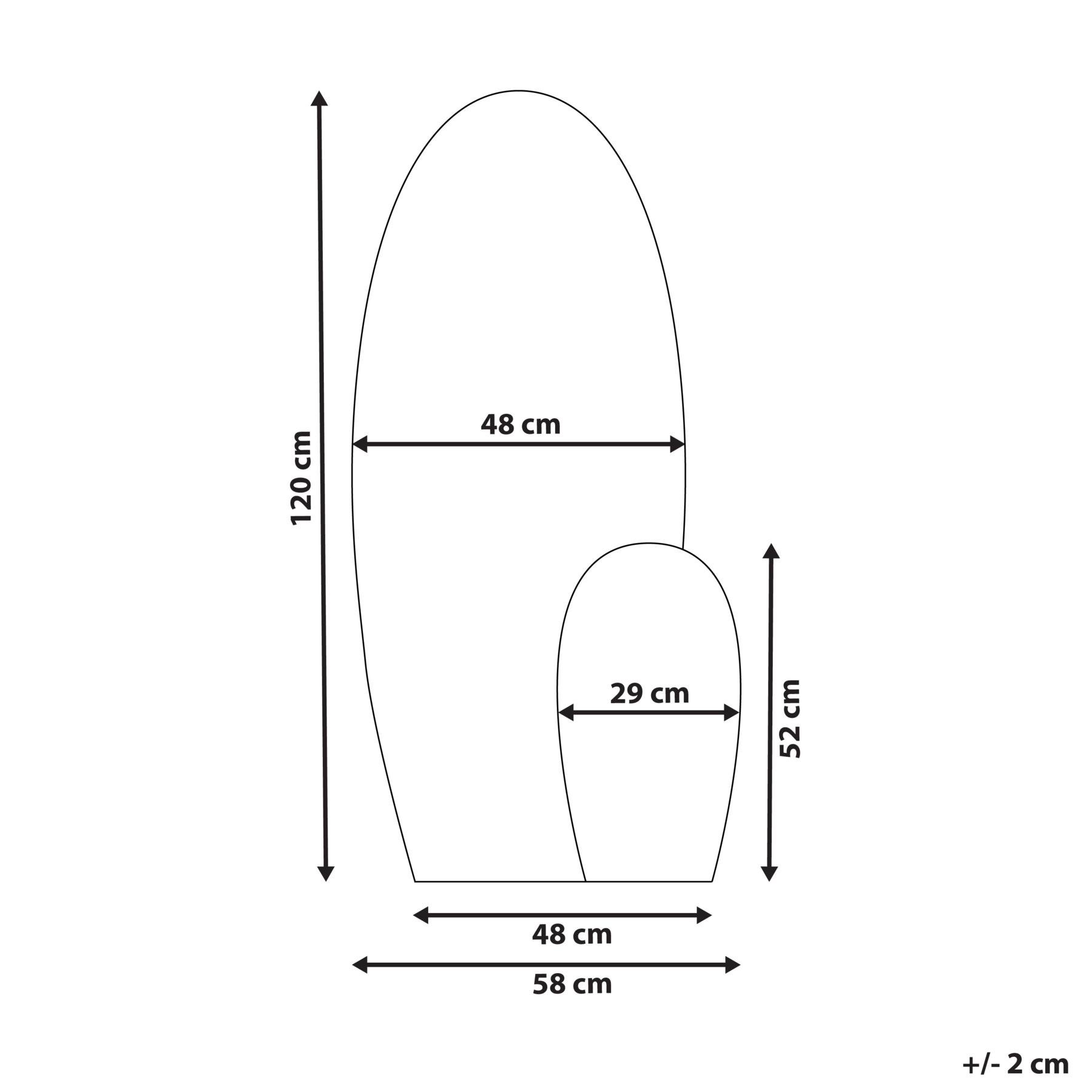 Beliani - VIERZON - Wandspiegel - Zwart - 58 x 120 cm - Glas