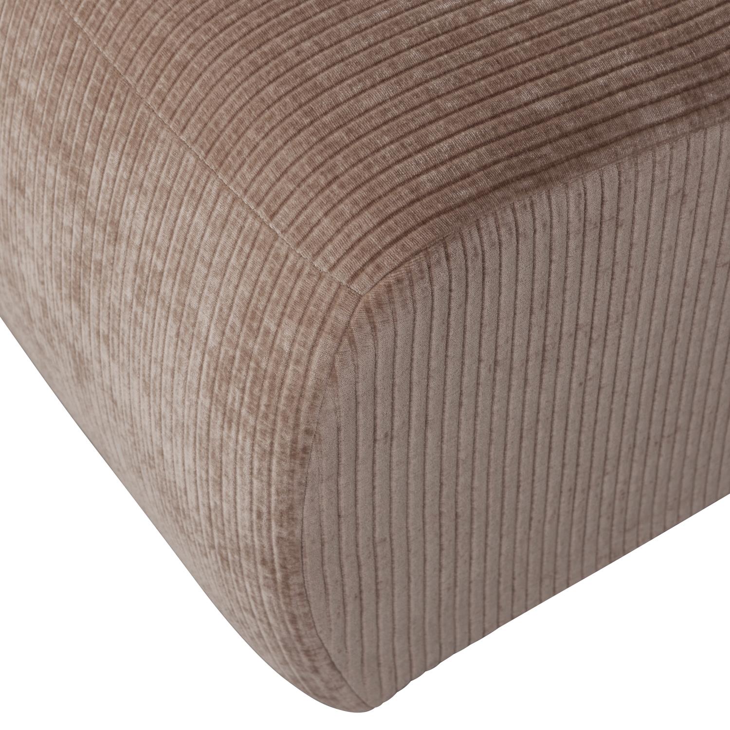 WOOOD Mojo 1-Zits Bank - Ribstof - Donker Zand - 74x80x97