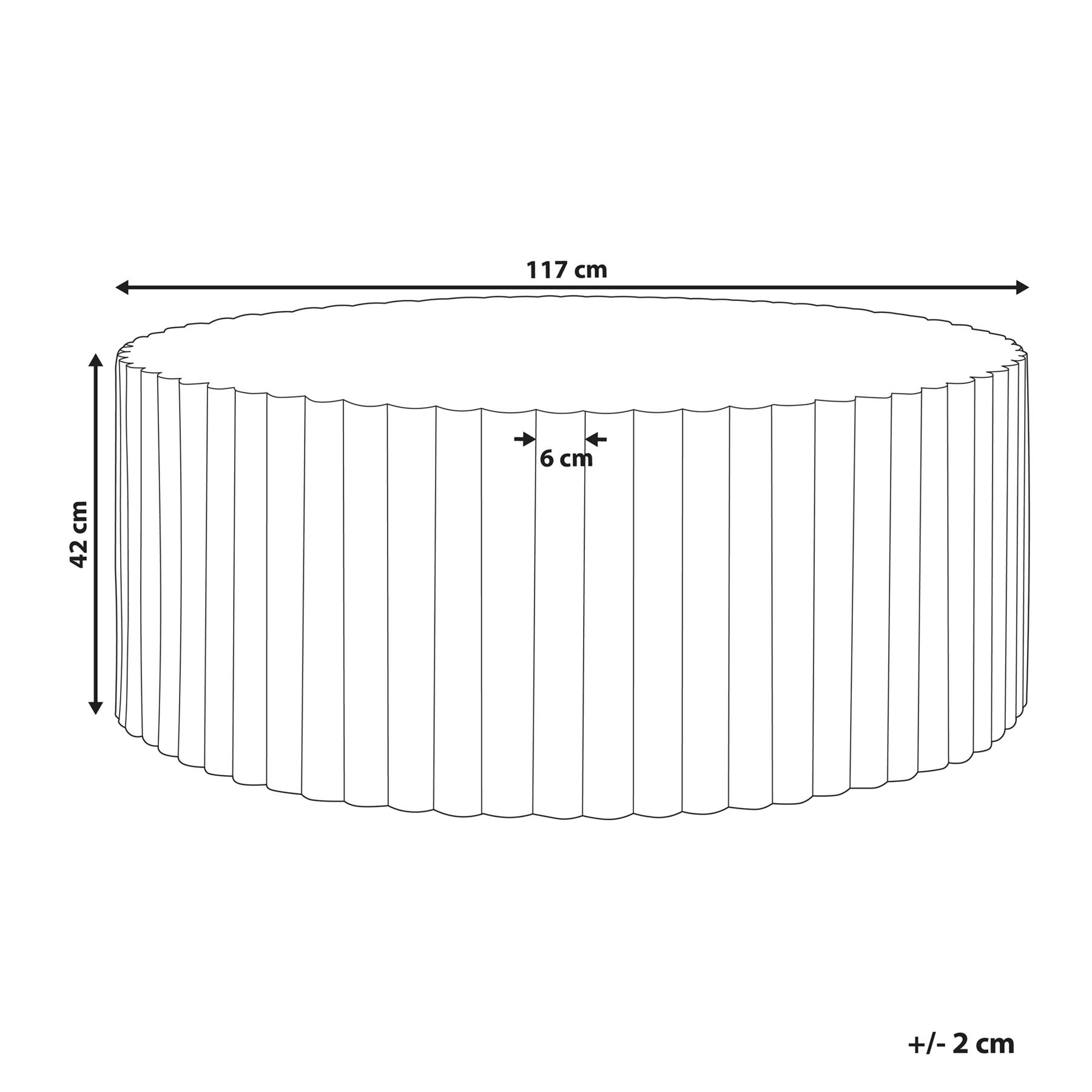 Beliani - POZZA - Salontafel - Wit - Lichtbeton