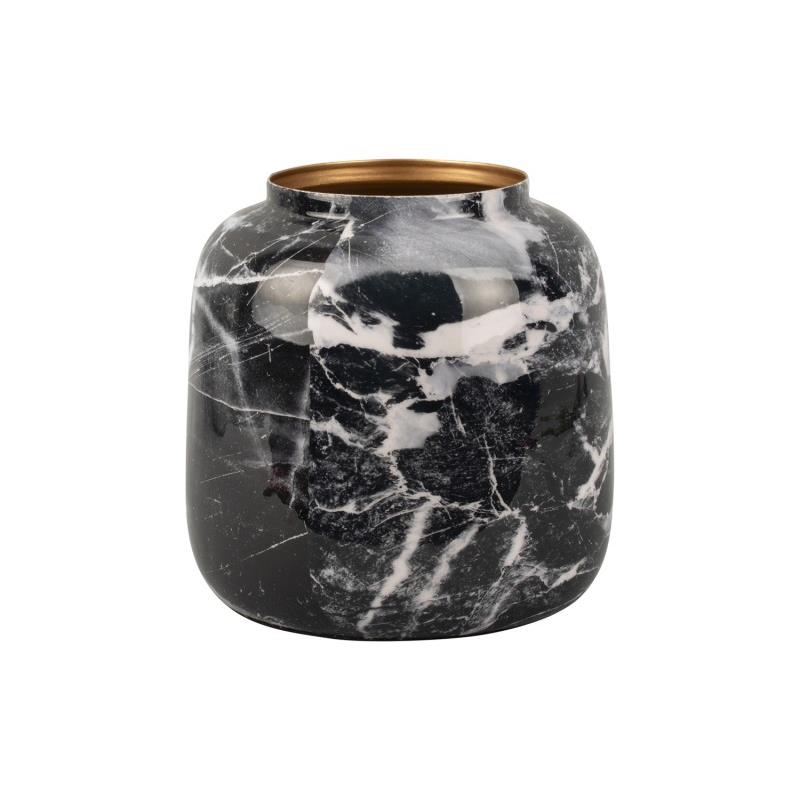 Present Time Vaas Marble Look Sphere Small Black