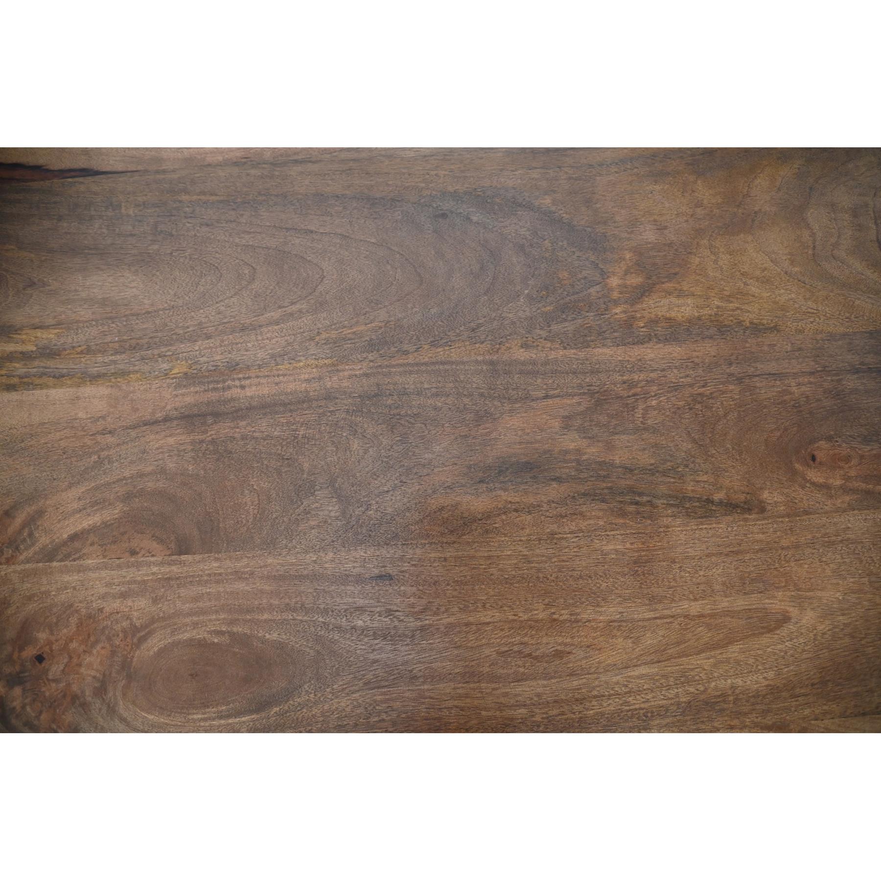 HSM - HSM Collection-Ronde Eettafel Kruispoot-120x120x77-Bruin-Mango