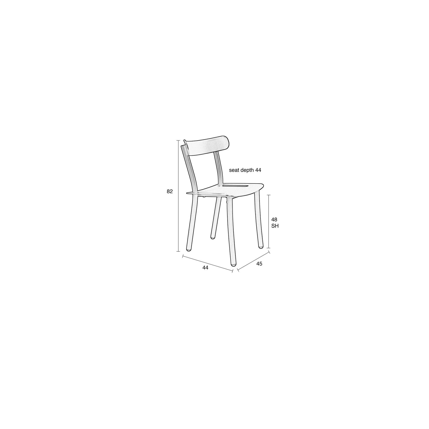 Zuiver Friday Tuinstoelen Stapelbaar Zwart - Set van 2
