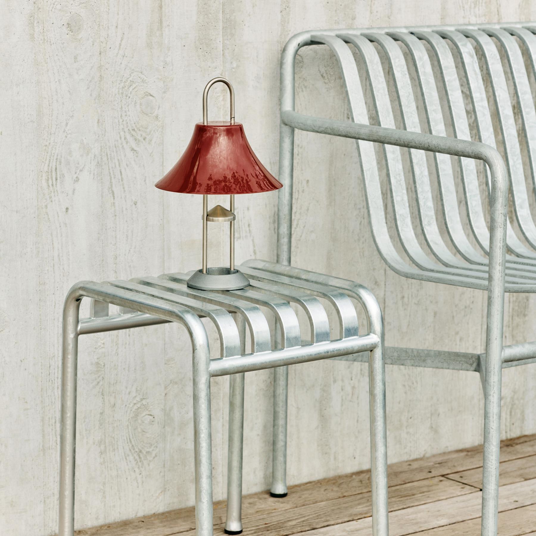 HAY Mousqueton Oplaadbare Tafellamp - Iron Red