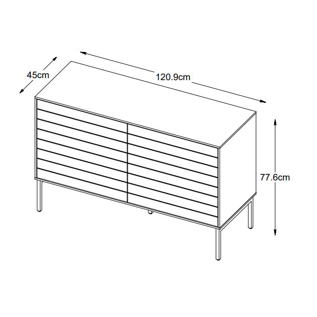 Nordic Home Alec dressoir 120 cm