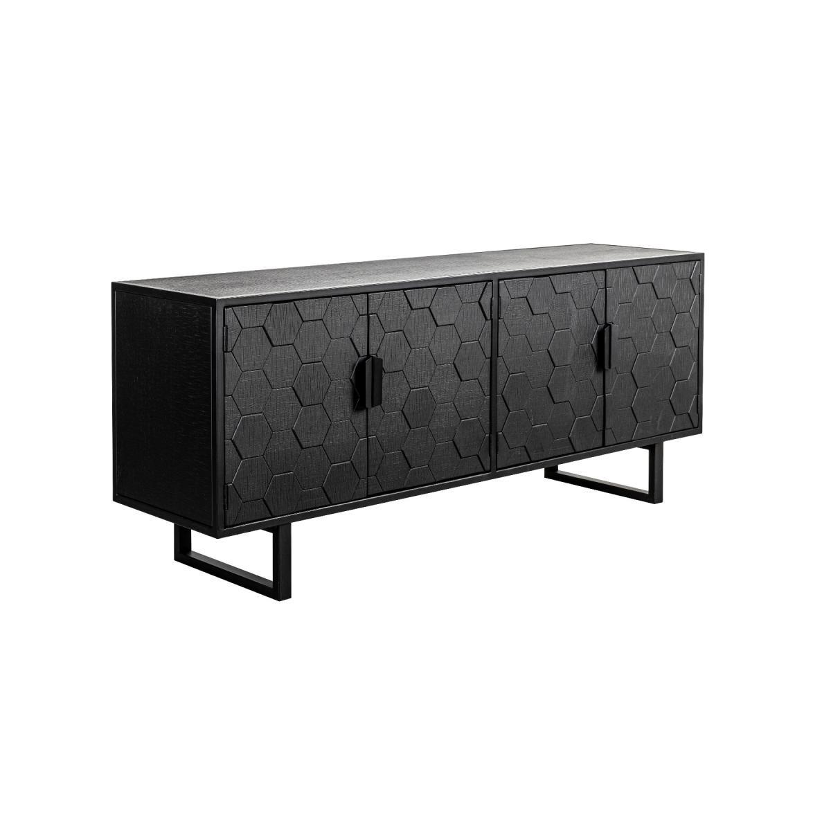 Puur Lazaro dressoir laag - zwart