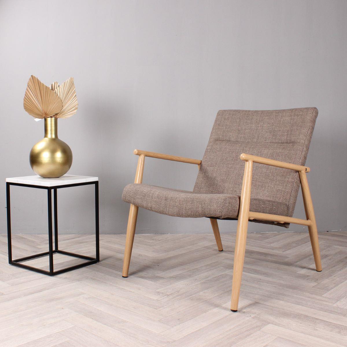 DS4U Daniel fauteuil houten frame - bruin