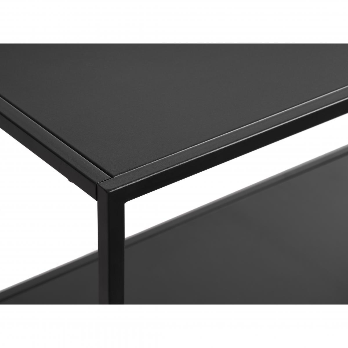 Nordic Home Sigurd metalen dressoir - 2 deurs - 100 cm - zwart