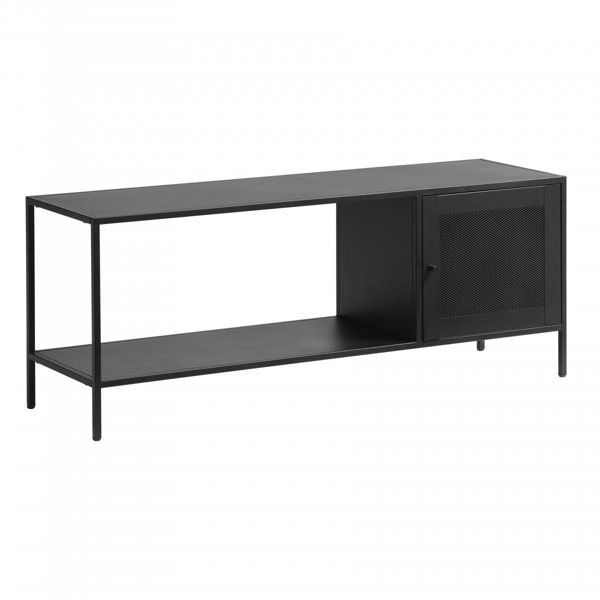 Nordic Home Sigurd metalen dressoir - 1 deur - 120 cm - zwart