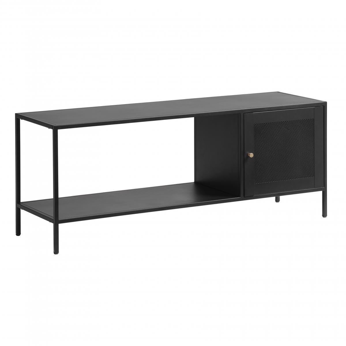 Nordic Home Sigurd metalen dressoir - 1 deur - 120 cm - zwart