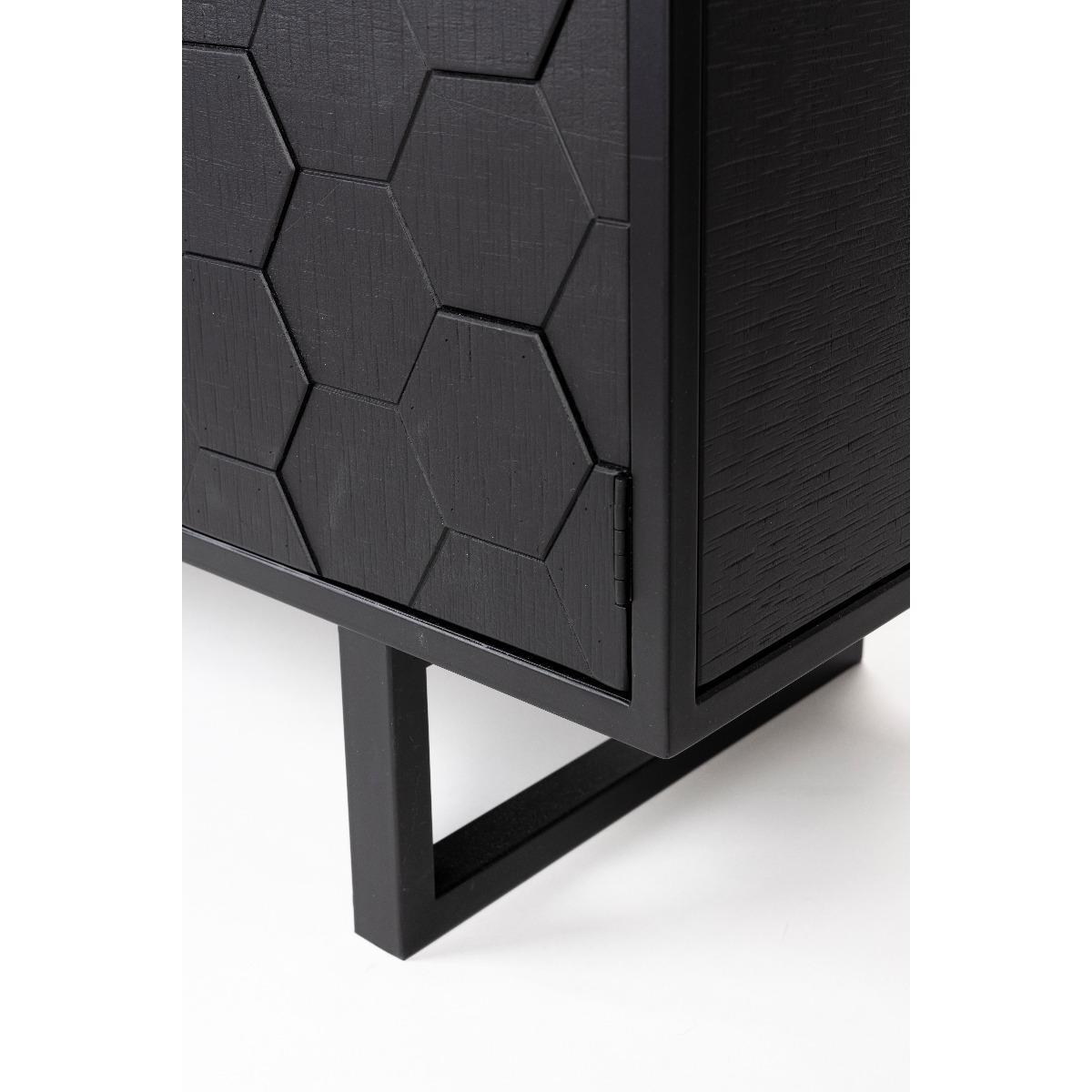 Puur Lazaro dressoir laag - zwart