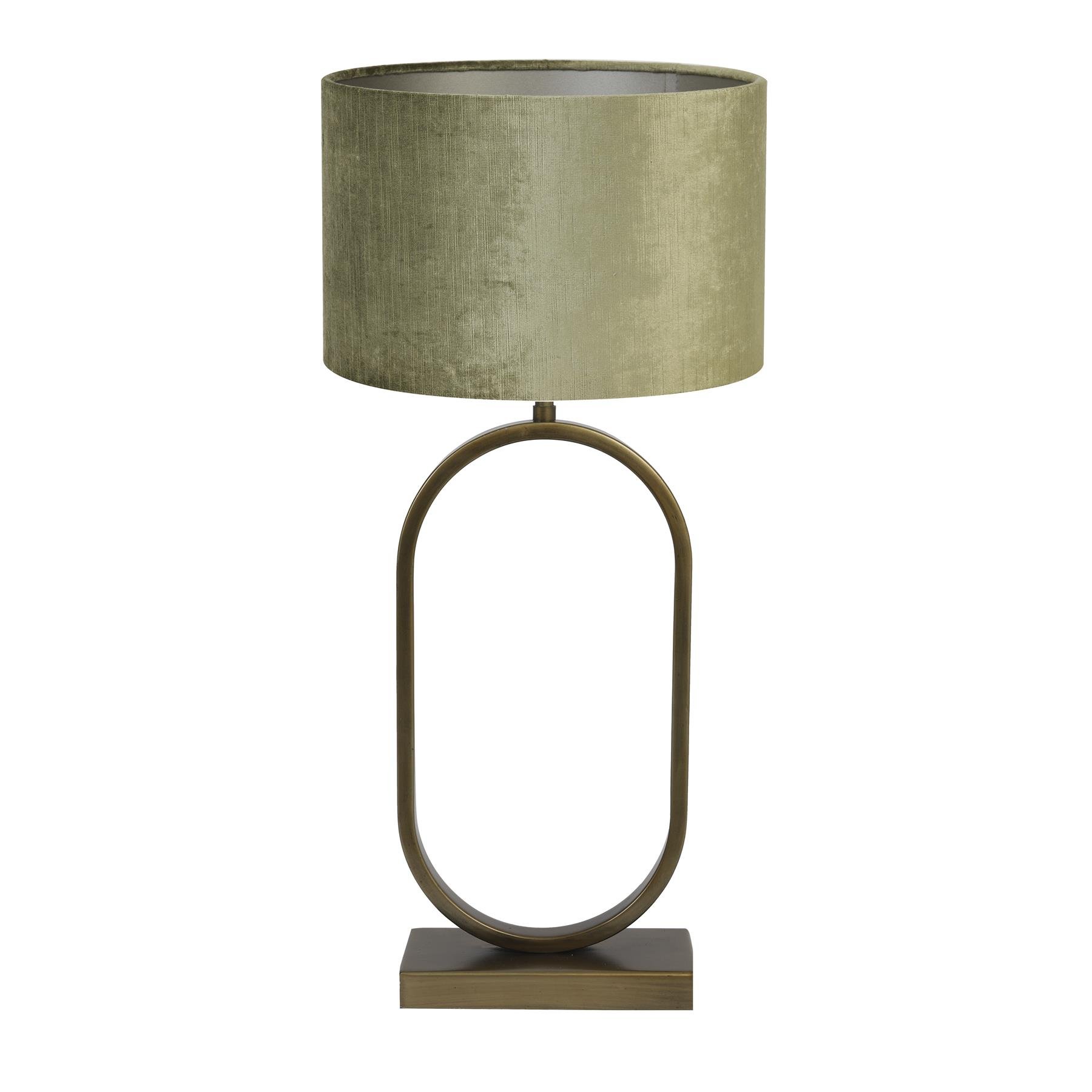 Light & Living Tafellamp Jamiri|Gemstone - Ant, Brons|Olive - Ø30x67cm