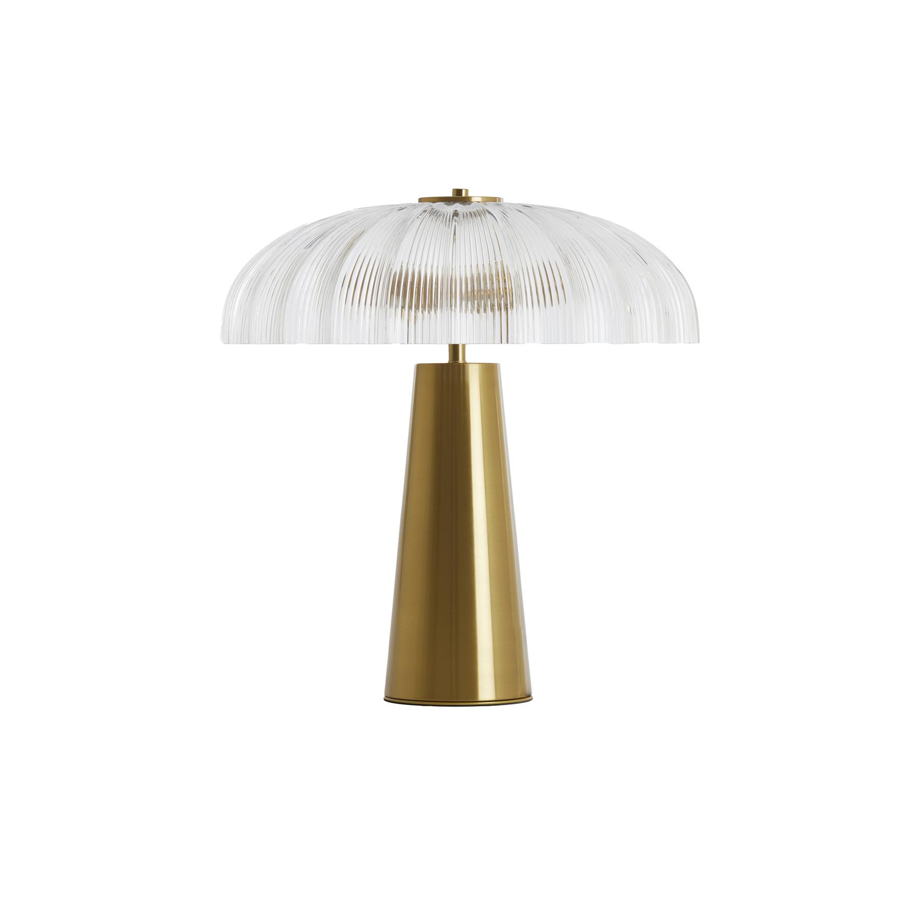 Light&living Tafellamp 2L Ø50x51 cm FUNGO glas helder+goud