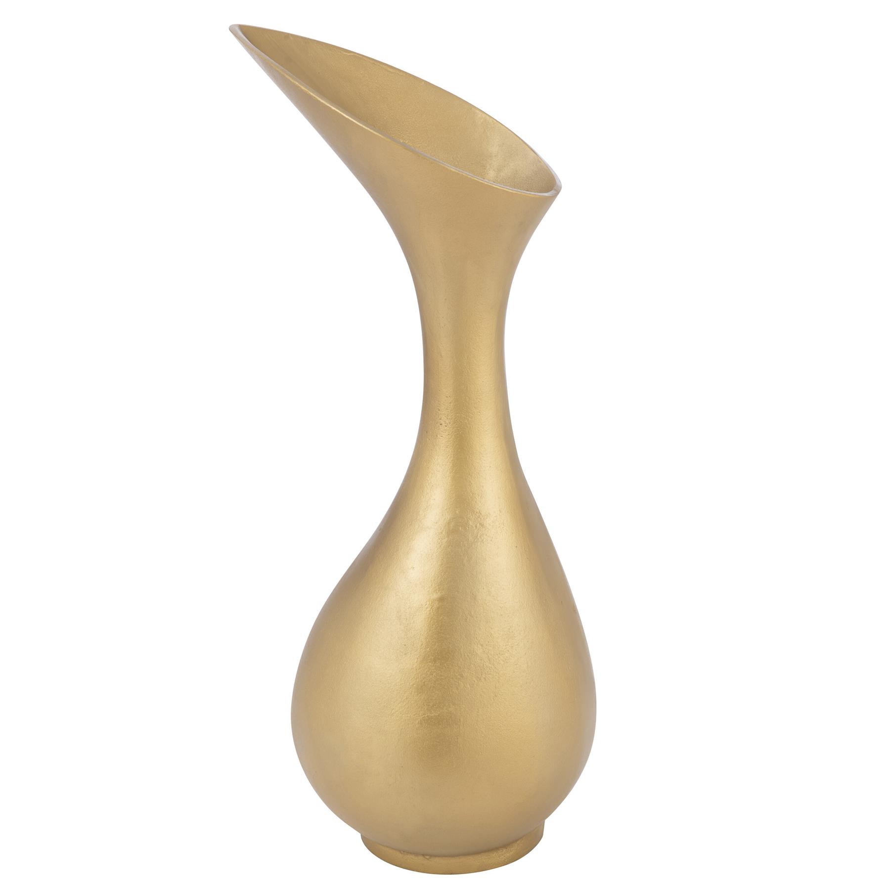 J-Line - Vaas Olivia Aluminium Goud Large - 35x29x77cm