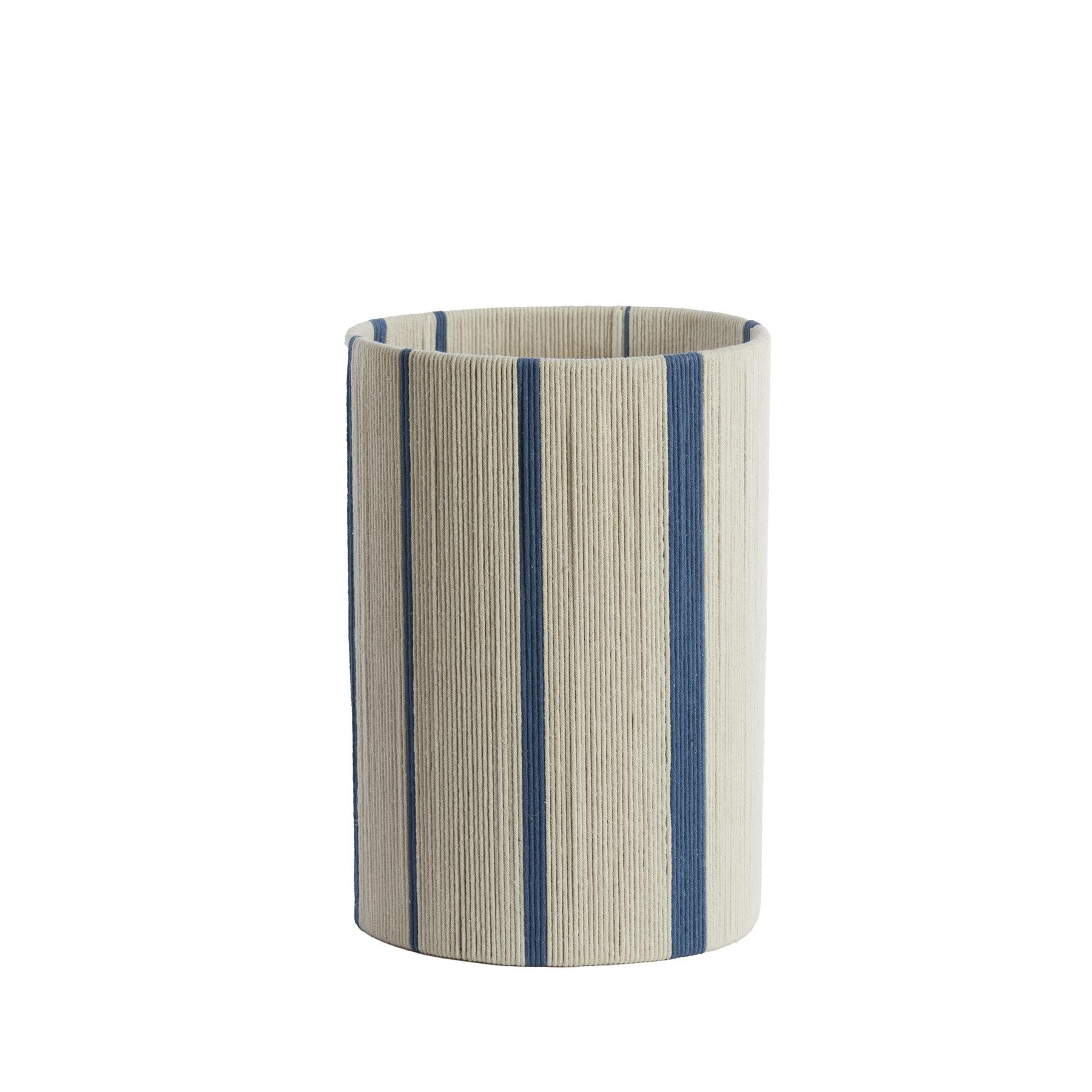 Light & Living Light&living Kap cilinder 25-25-36 cm MEDAN crème+blauw