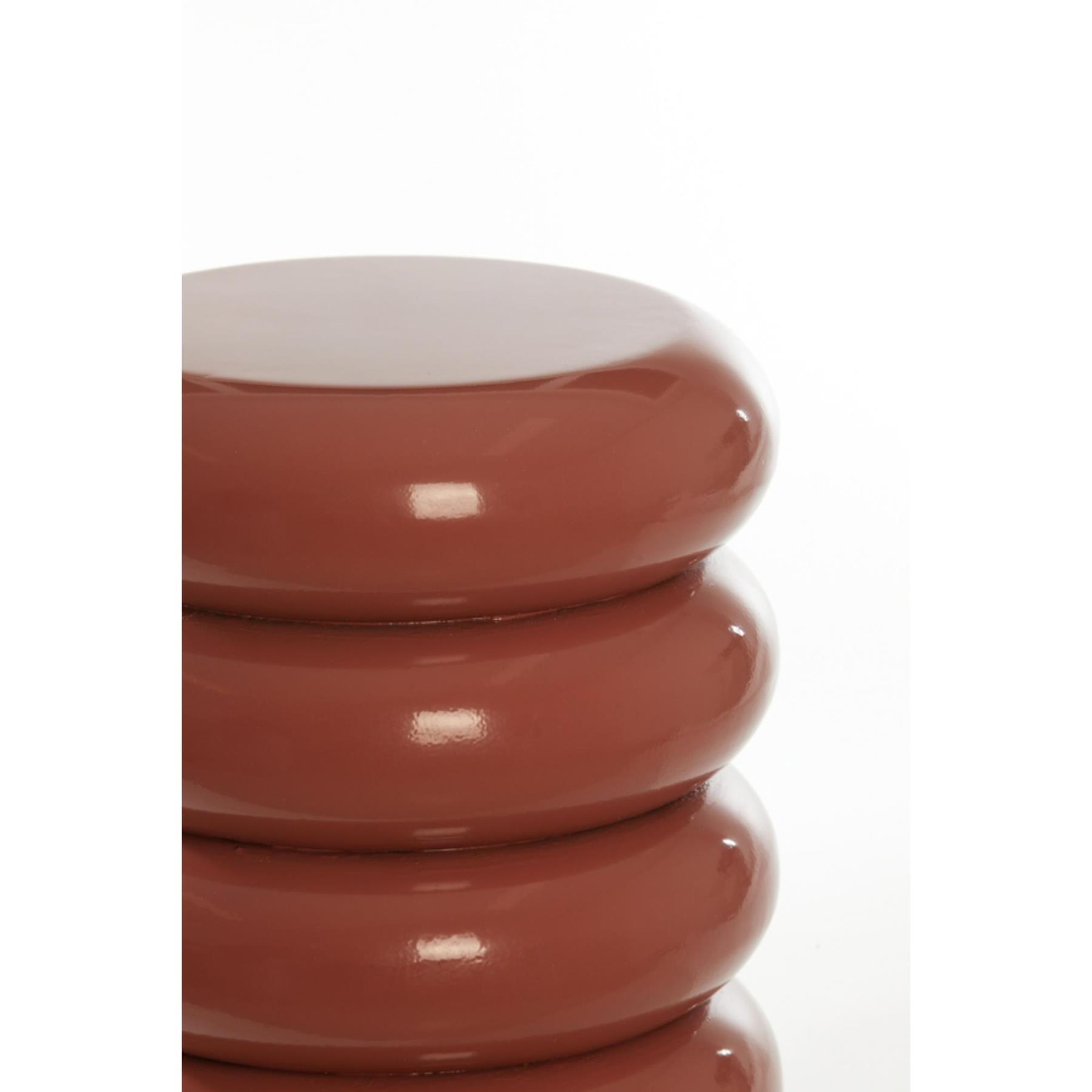 Light & Living Bijzettafel Mirogi - Rood - Ø30cm