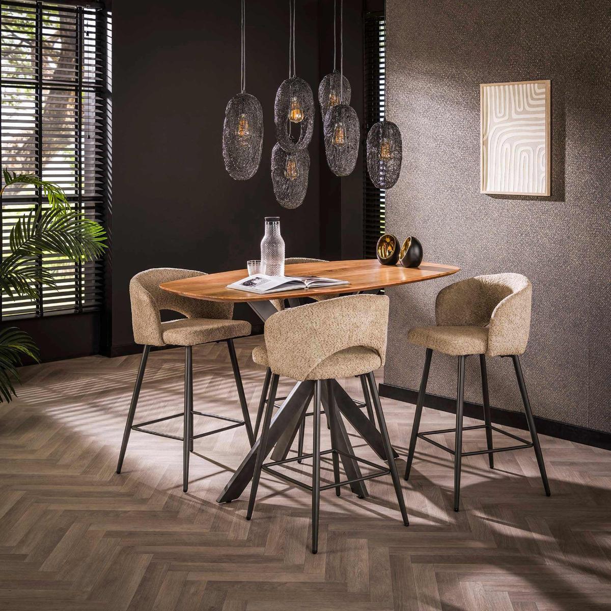 Fraaai Florine bartafel 140 cm - massief acacia naturel