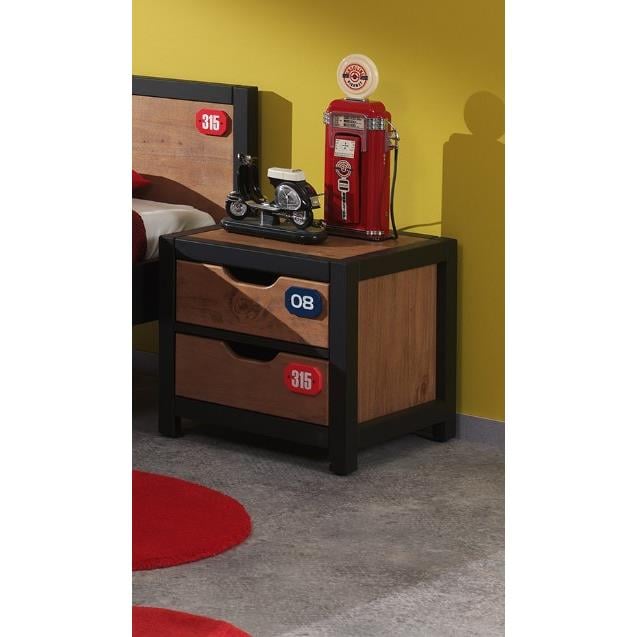LUCEVI - Alex Kindernachtkastje- Hout - Beige - 50x45x45cm