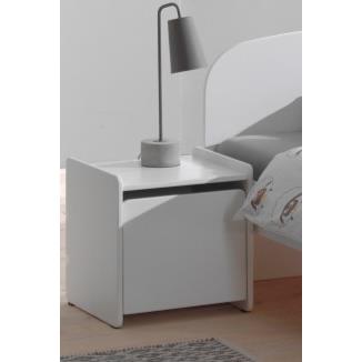 LUCEVI - Kiddy Kindernachtkastje- Hout - Wit - 40x36x41cm