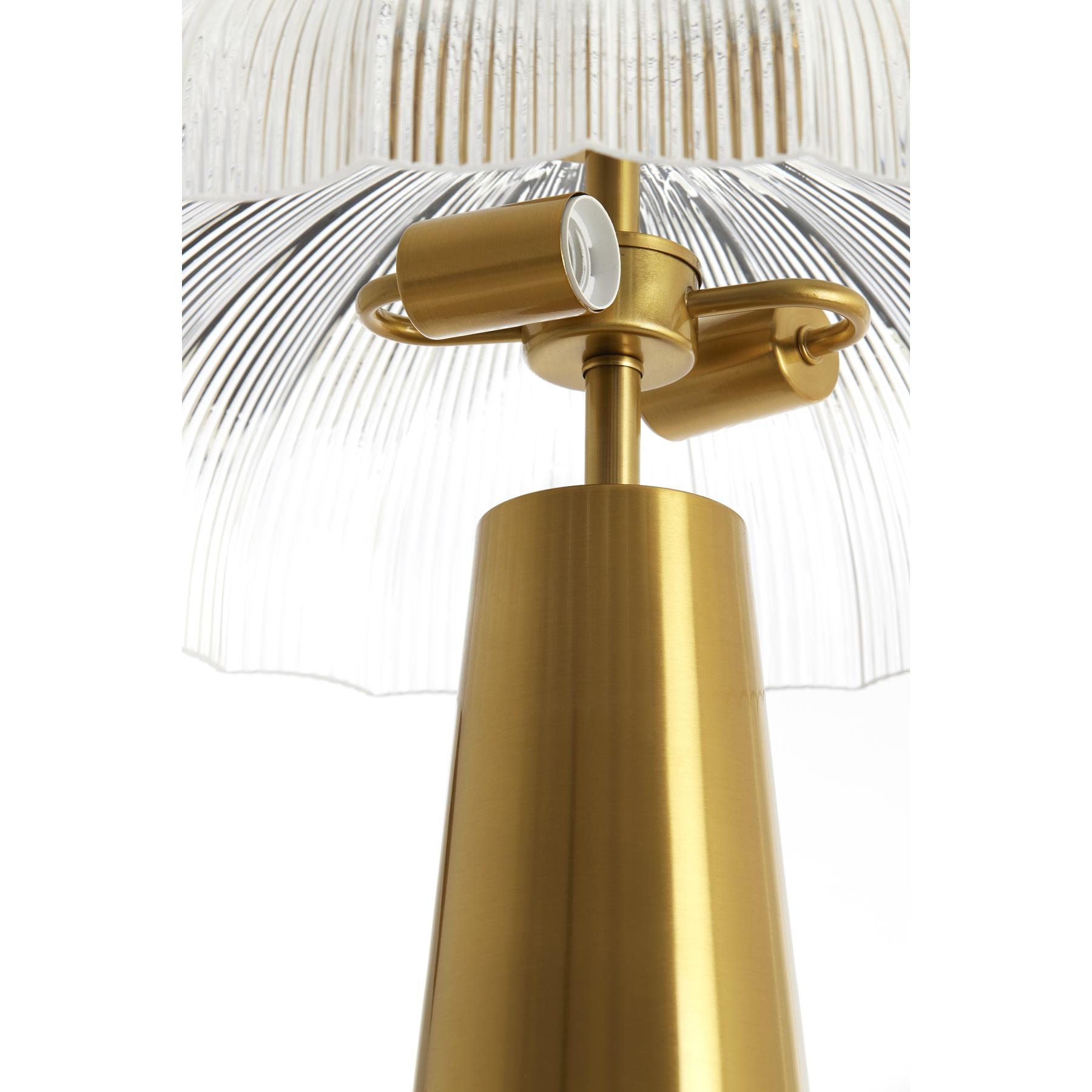 Light&living Tafellamp 2L Ø50x51 cm FUNGO glas helder+goud